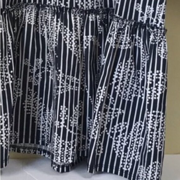 Zara NEW Cotton Striped Floral Peplum Relaxed Top Top Shirt Tunic Boho Ruffles S - Picture 12 of 16